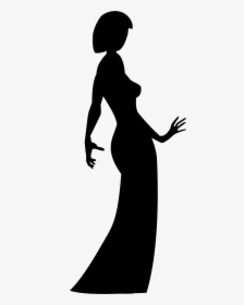 Clipart Free Download Clipart Woman In Dress Big Image - Siluet Women In Dress, HD Png Download, Transparent PNG