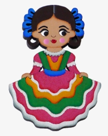 Fiesta Clipart Dress Mexican - Mexican Dresses Clip Art, HD Png Download, Transparent PNG