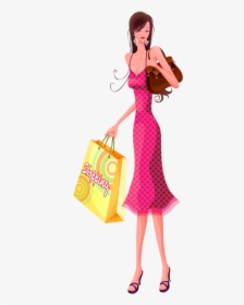 Shopping Woman Png - Woman Shopping Png, Transparent Png, Transparent PNG
