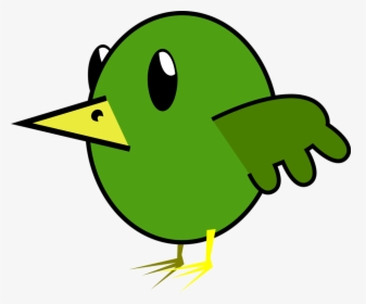 Love Birds Clip Art Love Birds Cartoon Bird Images - Green Bird Cartoon, HD Png Download, Transparent PNG
