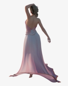 Woman, Looking, Away, Female, Long Dress - Photo Shoot, HD Png Download, Transparent PNG
