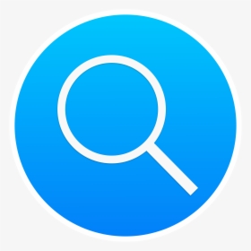 Blue Spotlight Png - Magnifying Glass Round Icon, Transparent Png, Transparent PNG