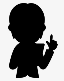 Silhouette Image Vector Graphics Illustration Character - Cartoon Silhouette Simple Person, HD Png Download, Transparent PNG