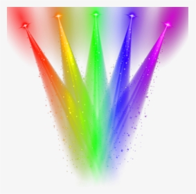 #rainbow #lights #stagelights #spotlight #overlay #colorful - Transparent Png Disco Lights, Png Download, Transparent PNG