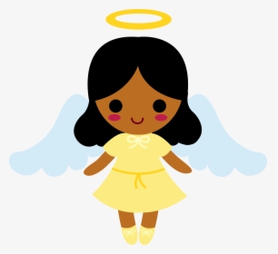 African American Baby Boy Cartoon Christian Clipart - Cartoon African American Angel Png, Transparent Png, Transparent PNG