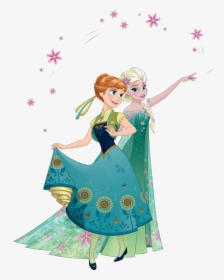 Egipciaca 2d Anna And Elsa From Frozen Fever - Elsa E Anna Frozen Fever, HD Png Download, Transparent PNG