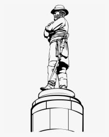 Transparent Segregation Clipart - Robert E Lee Statue Drawing, HD Png Download, Transparent PNG