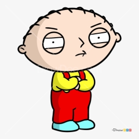How To Draw A Stewie Easy Griffin With Gun Step Drawing - Stewie Family Guy, HD Png Download, Transparent PNG