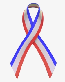 Red White And Blue Ribbon Clip Art - Red White Blue Ribbon Png, Transparent Png, Transparent PNG