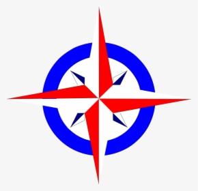 Red White And Blue Star Svg Clip Arts - Compass Points In Russian, HD Png Download, Transparent PNG