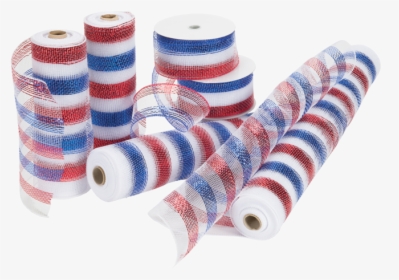 Red, White And Blue Ribbon & Mesh   Title Red, White - Thread, HD Png Download, Transparent PNG