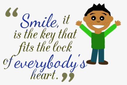 Smile Quotes Transparent Images - Cartoon, HD Png Download, Transparent PNG