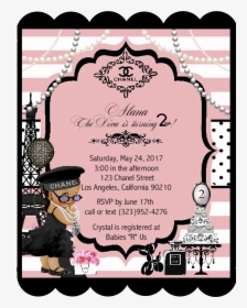 African American Chanel Baby Shower Invites, HD Png Download, Transparent PNG