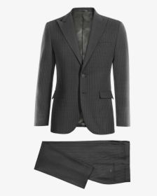 Grey Striped Pure Wool Suit - Suit Without Model, HD Png Download, Transparent PNG