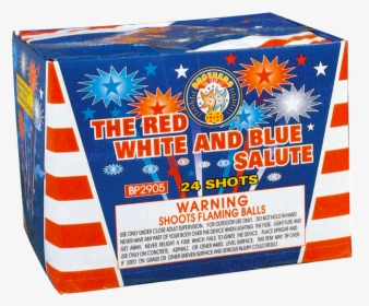 Red White And Blue Salute Firework, HD Png Download, Transparent PNG