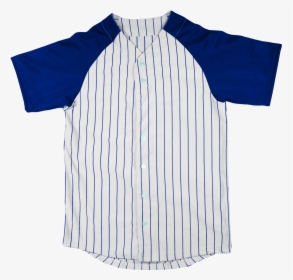 Baseball Jersey Raglan Sleeves Pinstripe Adult   Data - Electric Blue, HD Png Download, Transparent PNG