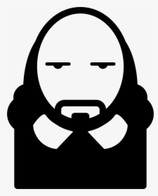 British Man With Long Hair And Beard - British Man Icon, HD Png Download, Transparent PNG