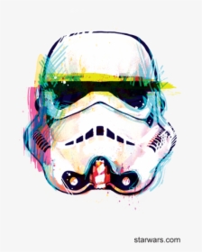 Watercolor Stormtrooper Temporary Tattoo - Star Wars Trooper Graphics, HD Png Download, Transparent PNG