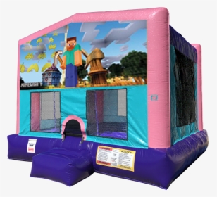 Minecraft Bouncer - Pink Edition - Under The Sea Bounce House, HD Png Download, Transparent PNG