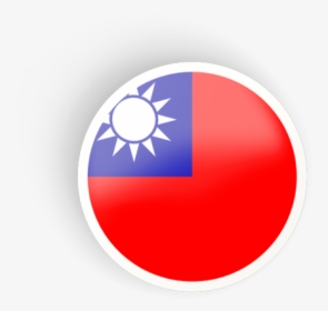 Round Concave Icon - Taiwan Flag, HD Png Download, Transparent PNG