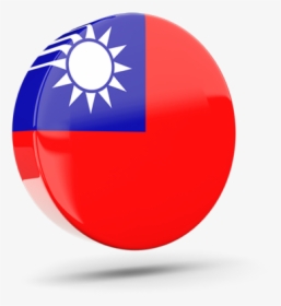 Glossy Round Icon 3d - Flag Icon Flag Taiwan Png, Transparent Png, Transparent PNG