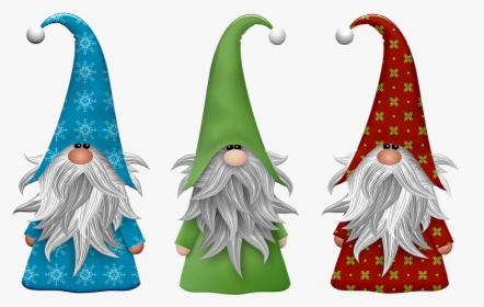 Gnomes, Scandivian, Elf, Imp, Beard, Fabric, Winter - Watercolor Christmas Dwarf, HD Png Download, Transparent PNG