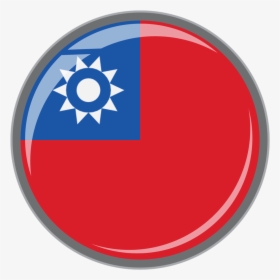 Flag Of Taiwan - Circle, HD Png Download, Transparent PNG