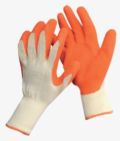 Gloves Latex White Orange, HD Png Download, Transparent PNG