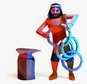 A Blacksmith Gave His Apprentice A Task, Ordering Them - Cartoon, HD Png Download, Transparent PNG
