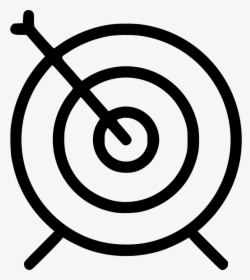 Target Vector Black - Archery Icon, HD Png Download, Transparent PNG