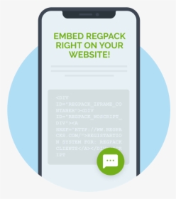 Registration Embedded On Your Website - Smartphone, HD Png Download, Transparent PNG