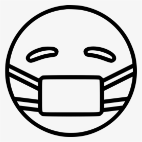 With Medical Mask - Emoticon Face Mask, HD Png Download, Transparent PNG