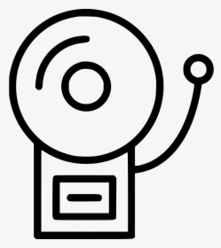 Fire Alarm - Fire Alarm Clipart Black And White, HD Png Download, Transparent PNG
