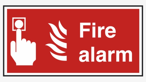Fire Alarm With Symbol Notice   Title Fire Alarm With - Fire Safety Red Signs, HD Png Download, Transparent PNG