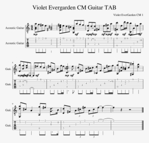 Violet Evergarden Guitar Tab, HD Png Download, Transparent PNG