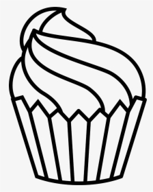 Transparent Cupcake Outline Clipart Black And White - Outline Pictures Of Cartoons, HD Png Download, Transparent PNG
