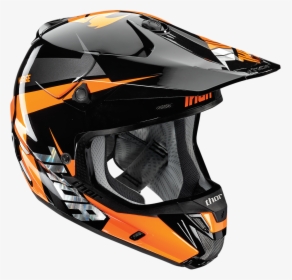 Thor Mx Verge Motocross Helmet Rebound Black Flo Orange - Verge Thor Helmet, HD Png Download, Transparent PNG