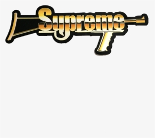 Home / Stickers / Supreme Gold Gun Sticker - Louis Vuitton Logo Supreme Png, Transparent Png, Transparent PNG