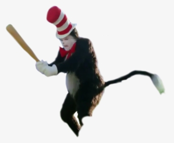 The Cat In The Hat T-shirt Hoodie Thing Two - Mike Myers Cat In The Hat Bat, HD Png Download, Transparent PNG