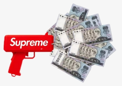 Dollar Clipart Supreme - Supreme Money Gun Png, Transparent Png, Transparent PNG