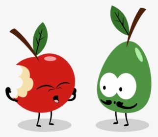 Fruit Snack Clipart - Apple And Pear, HD Png Download, Transparent PNG
