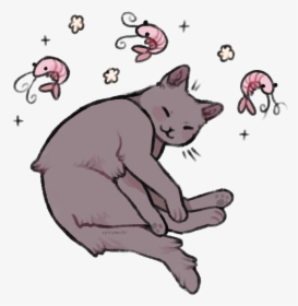 Shrimp Pose - Cat Shrimp, HD Png Download, Transparent PNG