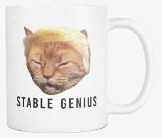 Stable Genius Trump Cat Meme Coffee Mug - Coffee Cup, HD Png Download, Transparent PNG