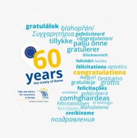 60 Years Of The European Community - European Consumer Centres Network, HD Png Download, Transparent PNG