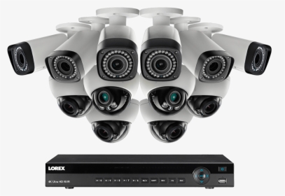 2k Ip Camera Security System With 16-channel Nvr, 140ft - 16 Cameras Security System, HD Png Download, Transparent PNG