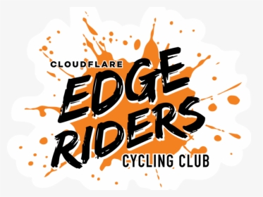 Cloudflare Edge Riders Cycling Club Logo Diecut Sticker - Calligraphy, HD Png Download, Transparent PNG