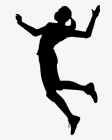 Transparent Volleyball Players Silhouette, HD Png Download, Transparent PNG