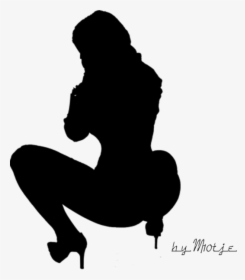 Clip Art Pin Up Girls Silhouettes - Silhouette, HD Png Download, Transparent PNG