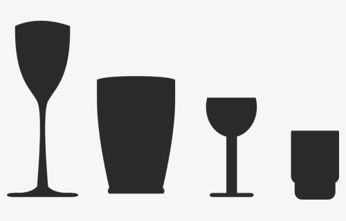 Glass, Silhouettes, Chalice, Shots, Symbols, Icons - Stemware, HD Png Download, Transparent PNG
