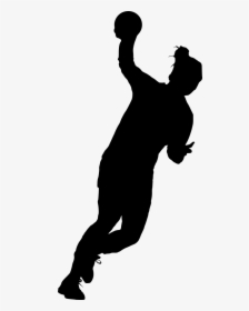 Silhouette Sport Clip Art - Free Handball Silhouette, HD Png Download, Transparent PNG